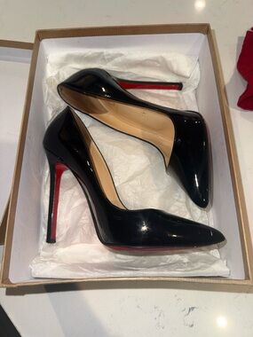 Christian Louboutin Pigalle 120 Patent Calf. 38.5